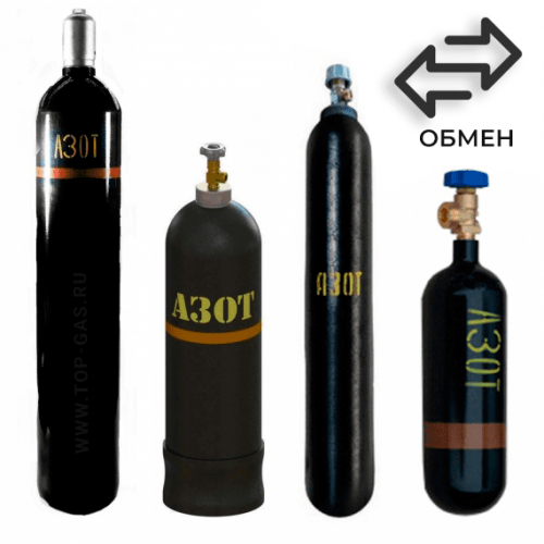 Обмен азотных баллонов в Выставочной